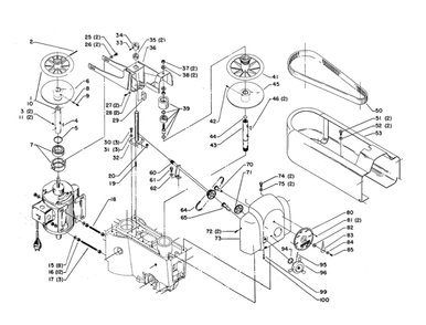 Delta Dp7 Diagram and Parts List for DP7  Delta Drill Press