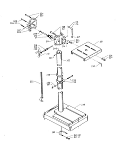 Delta Dp10c Diagram and Parts List for DP10C  Delta Drill Press