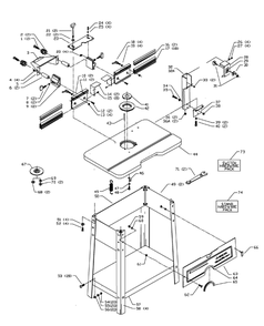 Delta 43-355 Diagram and Parts List for 43-355  Delta Shaper