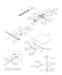 Delta 36-473 Diagram and Parts List for 36-473  Delta Saw