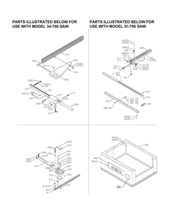 Delta 34-796 Diagram and Parts List for 34-796  Delta Saw