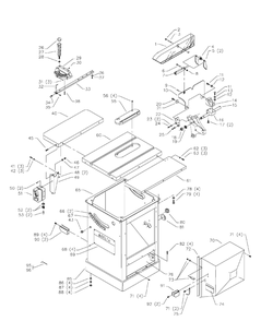 Delta 36-957 Diagram and Parts List for 36-957  Delta Saw
