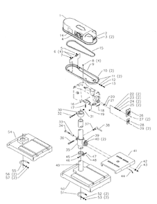 Delta 15-264 Diagram and Parts List for 15-264  Delta Drill Press