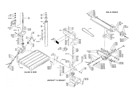 Delta Dp9 Diagram and Parts List for DP9  Delta Drill Press