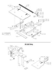 Delta 32-325 Type-1 Diagram and Parts List for 32-325 Type-1 Delta Drill Press