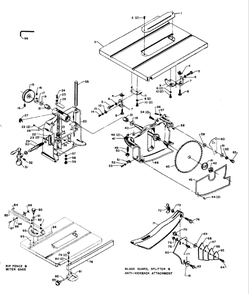 Delta 34-110 Diagram and Parts List for 34-110  Delta Saw