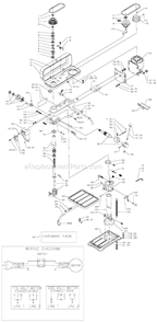 Page A Diagram and Parts List for 70-200 Type 2 Delta Drill Press