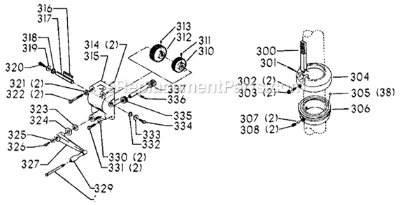 Page D Diagram and Parts List for 70-210 Type 1 Delta Drill Press