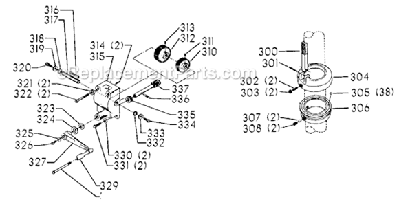 Page D Diagram and Parts List for 70-231 Type 1 Delta Drill Press