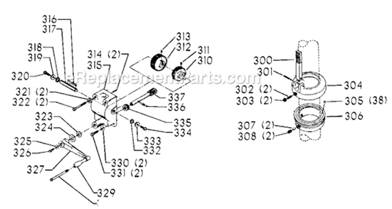 Page D Diagram and Parts List for 70-235 Type 1 Delta Drill Press