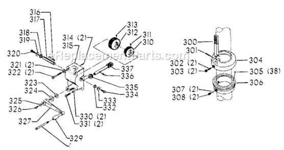 Page D Diagram and Parts List for 70-240 Type 1 Delta Drill Press