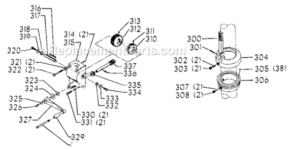 Page D Diagram and Parts List for 70-241 Type 1 Delta Drill Press