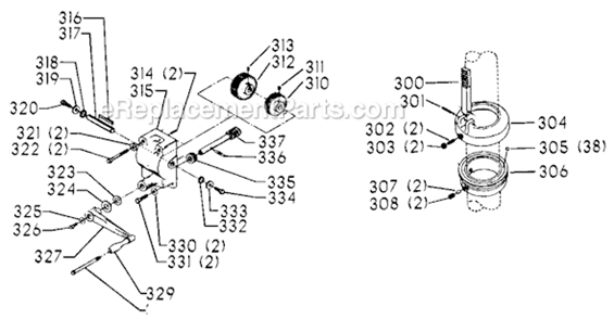 Page D Diagram and Parts List for 70-245 Type 1 Delta Drill Press