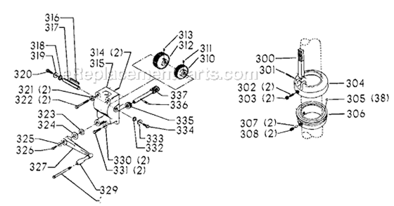 Page D Diagram and Parts List for 70-251 Type 1 Delta Drill Press