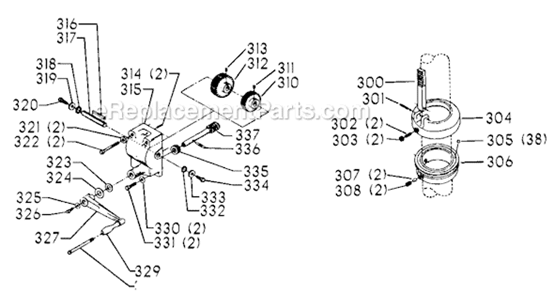 Page D Diagram and Parts List for 70-270 Type 1 Delta Drill Press