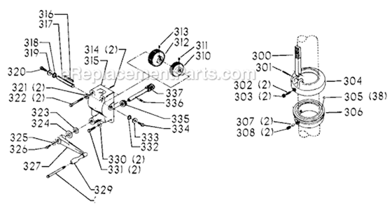 Page D Diagram and Parts List for 70-277 Type 1 Delta Drill Press