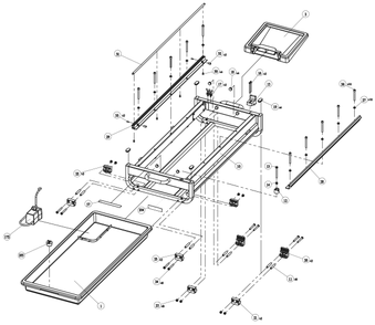 Part Location Diagram of DPEC003897 Delta Left rail insert