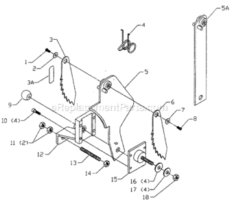 Part Location Diagram of 1350305S Delta Screw