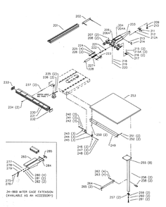 Delta 36-455 Diagram and Parts List for 36-455  Delta Saw