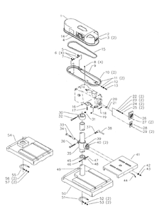 Delta 15-230 Diagram and Parts List for 15-230  Delta Drill Press