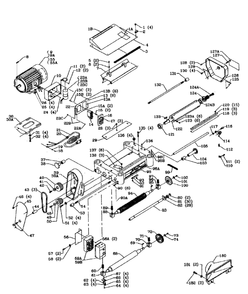 Delta 22-676 Diagram and Parts List for 22-676  Delta Planer Jointer