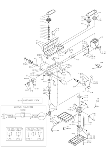 Delta 70-200 Diagram and Parts List for 70-200  Delta Drill Press