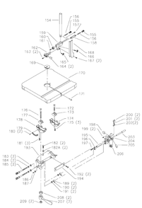 Delta 28-348f Diagram and Parts List for 28-348F  Delta Saw