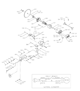 Delta 36-546 Diagram and Parts List for 36-546  Delta Saw