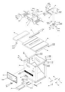 Delta 34-890 Diagram and Parts List for 34-890  Delta Saw