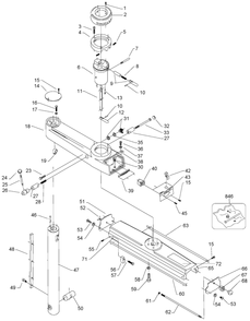 Delta 33-890-Bdk Type-1 Diagram and Parts List for 33-890-BDK Type-1 Delta Saw