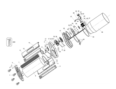 Delta 50-720 Type-1 Diagram and Parts List for 50-720 Type-1 Delta Dust Collector