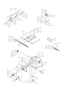 Delta 36-560 Diagram and Parts List for 36-560  Delta Saw