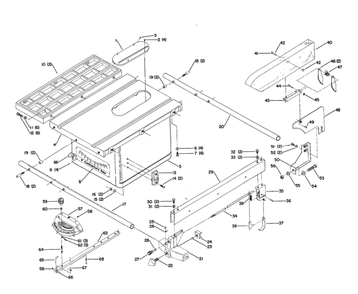 Delta 34-607 Diagram and Parts List for 34-607  Delta Saw