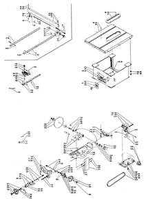Delta 34-338 Diagram and Parts List for 34-338  Delta Saw