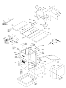 Delta 36-714b Diagram and Parts List for 36-714B  Delta Saw