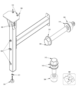 Delta 46-464 Type-1 Diagram and Parts List for 46-464 Type-1 Delta Lathe