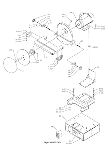 Delta 31-136 Diagram and Parts List for 31-136  Delta Sander Grinder