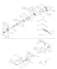 Delta Ms210 Diagram and Parts List for MS210  Delta Saw