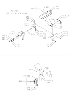 Delta 36-844 Diagram and Parts List for 36-844  Delta Saw