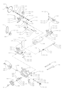 Delta 36-831a Diagram and Parts List for 36-831A  Delta Saw