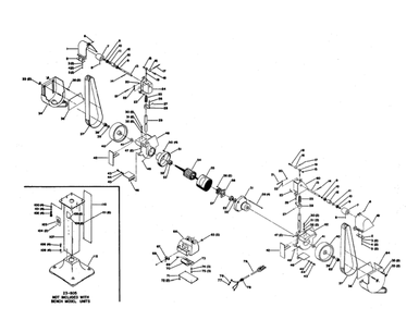 Delta Afm-8a Diagram and Parts List for AFM-8A  Delta Planer Jointer
