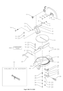 Delta Ms210 Diagram and Parts List for MS210  Delta Saw
