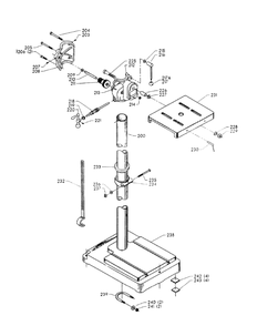 Delta 17-524 Diagram and Parts List for 17-524  Delta Drill Press