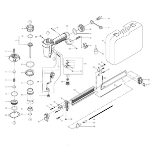 Delta Dbn125 Diagram and Parts List for DBN125  Delta Nailer