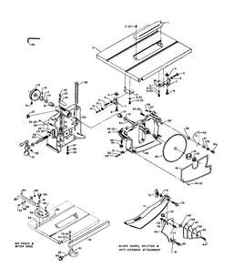 Diagram Diagram and Parts List for PM-1692  Delta Saw