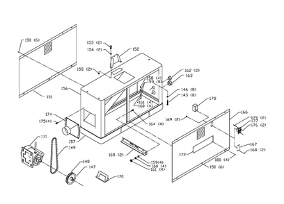 Delta 37-365x Type-1 Diagram and Parts List for 37-365X Type-1 Delta Planer Jointer