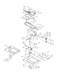 Delta Dp5c Diagram and Parts List for DP5C  Delta Drill Press