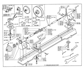 Diagram Diagram and Parts List for PM-1543  Delta Lathe