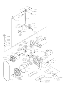 Delta Bs150ls Diagram and Parts List for BS150LS  Delta Saw