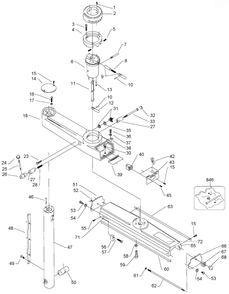 Delta 33-895x-Bdk Type-1 Diagram and Parts List for 33-895X-BDK Type-1 Delta Saw